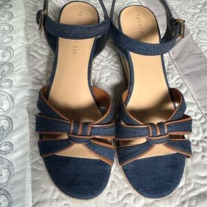 Tommy Hilfiger Strappy Blue and Brown Sandals